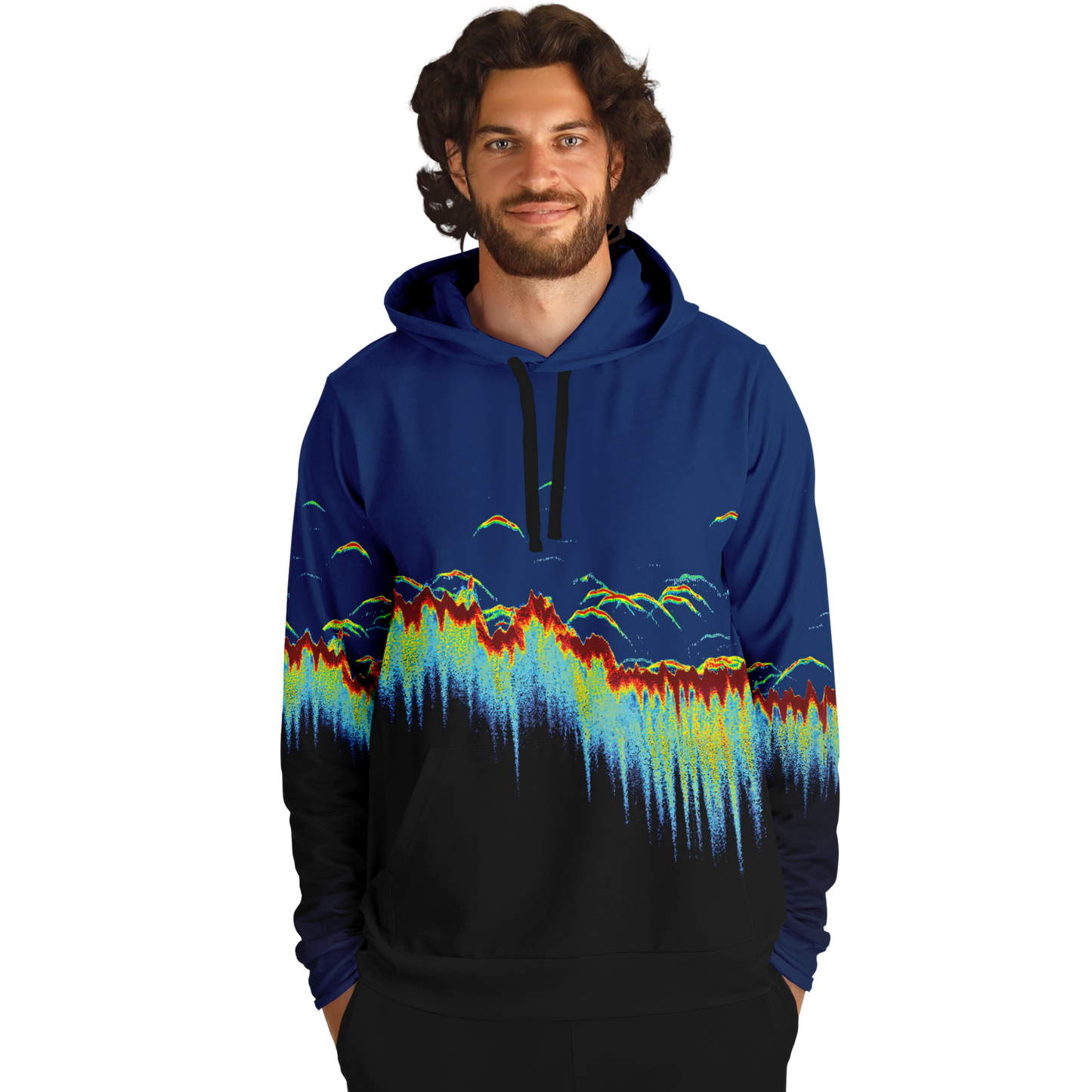 Angry Walleye - Sonar Scan Hoodie