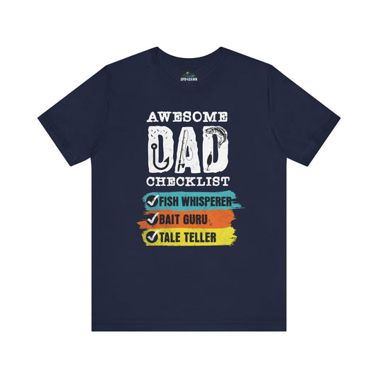 Awesome Fishing Dad Checklist - T-Shirt