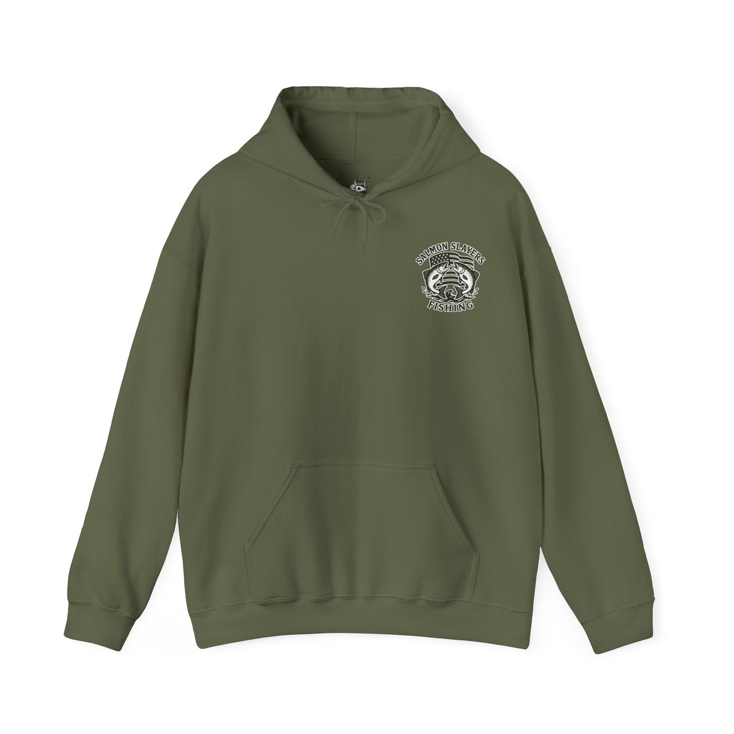 Salmon Slayers - Twin Salmon Logo - Classic Hoodie
