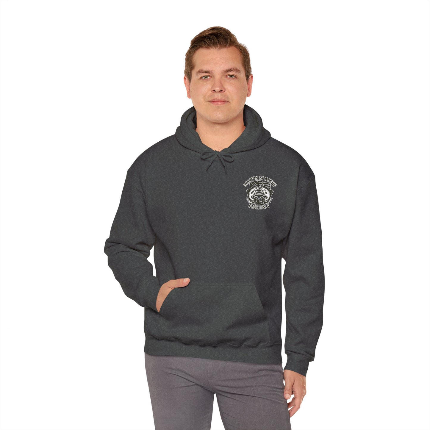 Salmon Slayers - Twin Salmon Logo - Classic Hoodie