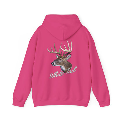 White-Tail Hunter's Tribute - Double Sided Design - Cotton/Poly Blend Hoodie