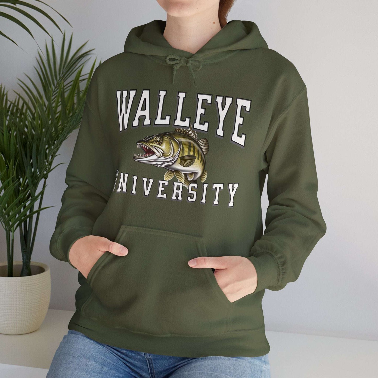 Walleye University Hoodie - Cotton/Poly Blend