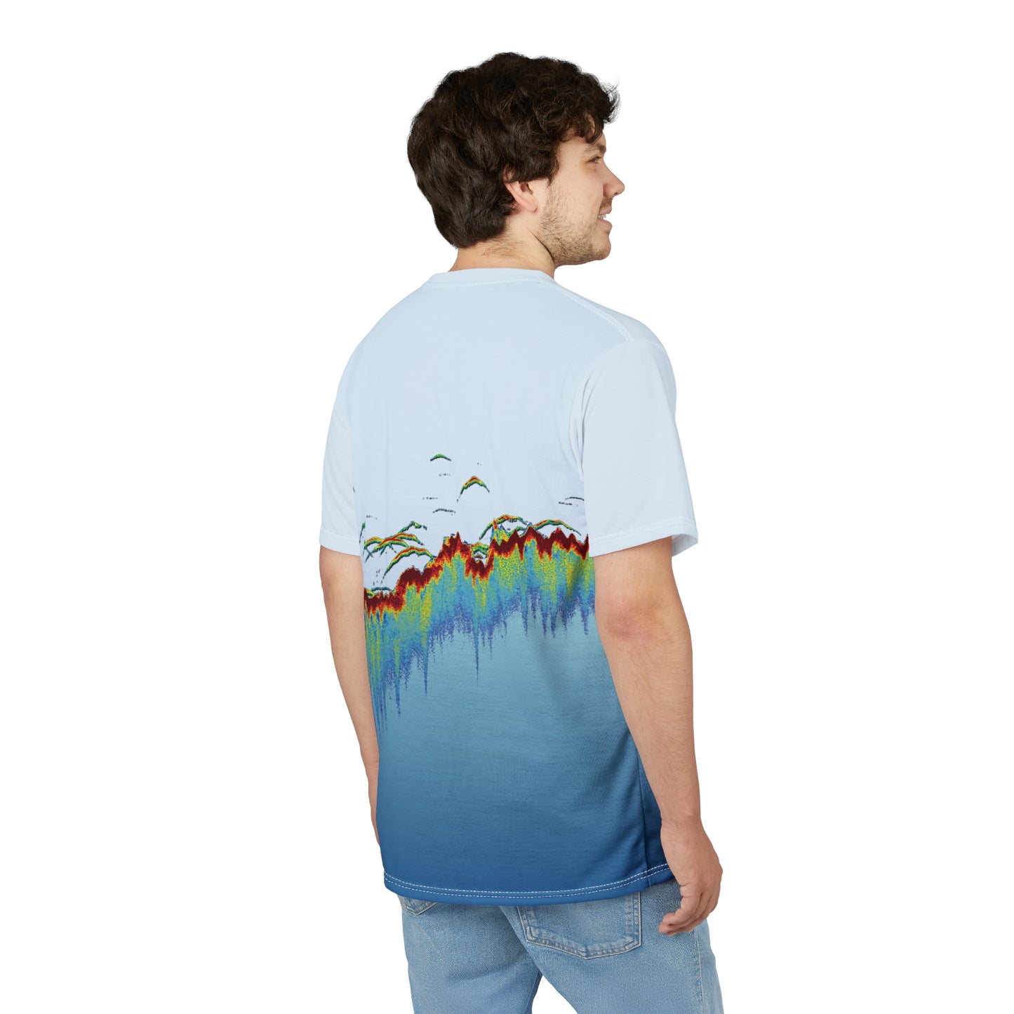 Sonar Scan Light Blue Premium T-shirt