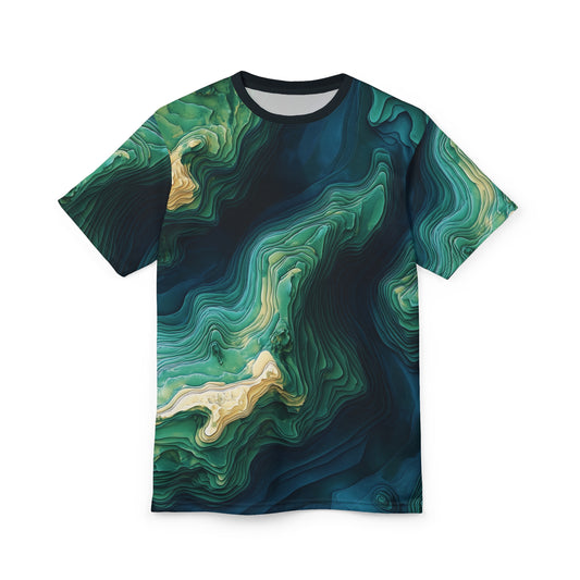 Angry Walleye - Contour 3D Premium T-shirt