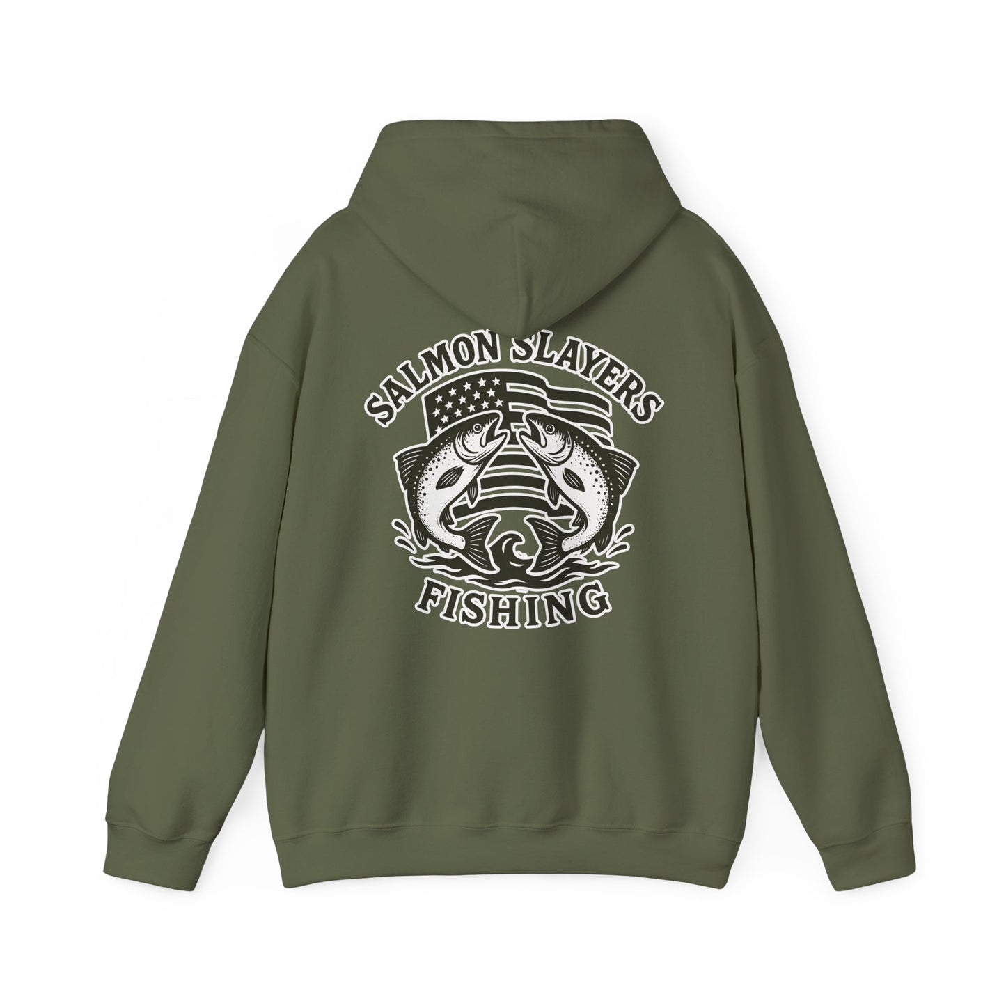 Salmon Slayers - Twin Salmon Logo - Classic Hoodie
