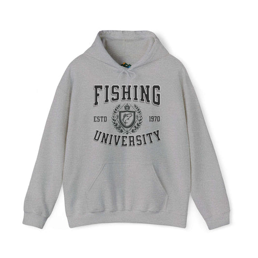 Fishing University Hoodie - Cotton/Poly Blend