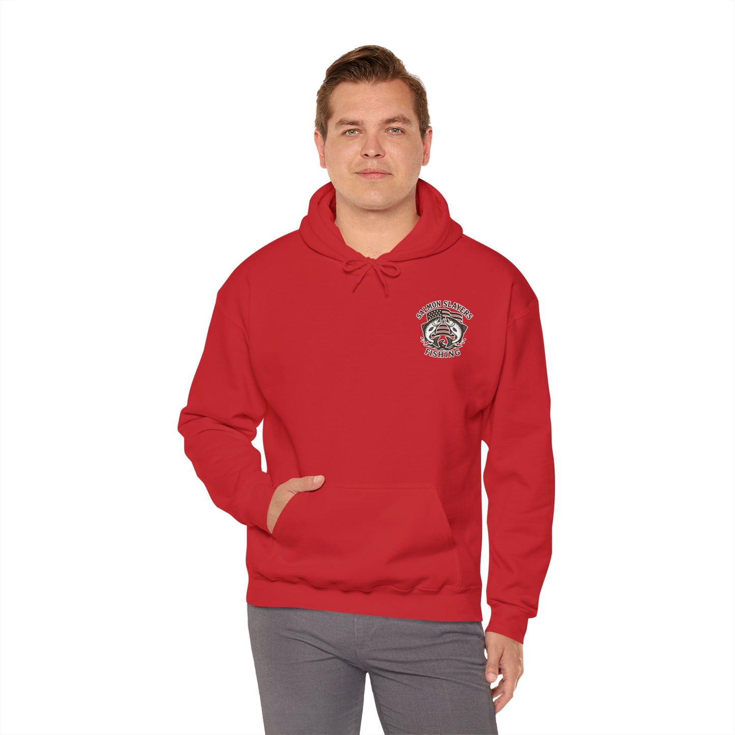 Salmon Slayers - Twin Salmon Logo - Classic Hoodie