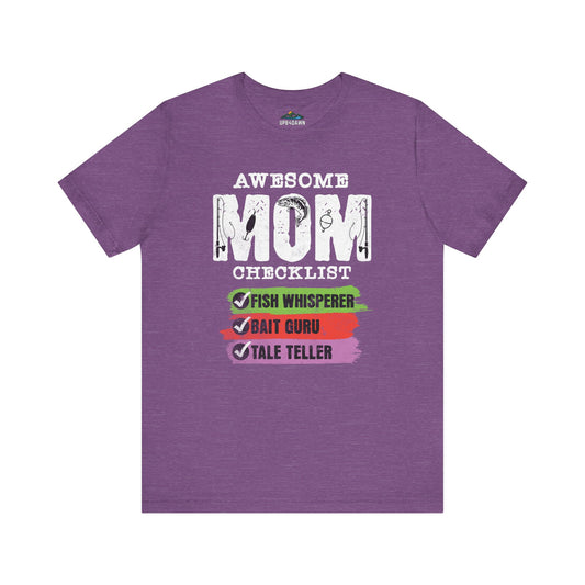Awesome Fishing Mom Checklist - T-Shirt