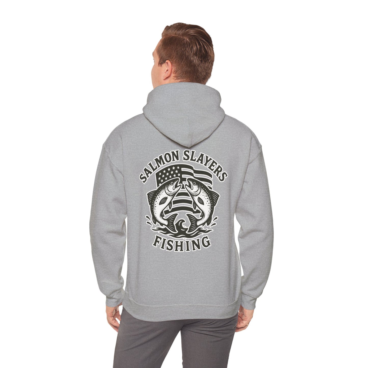 Salmon Slayers - Twin Salmon Logo - Classic Hoodie