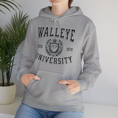 Walleye University - Cotton/Poly Blend Hoodie - 7 Colors