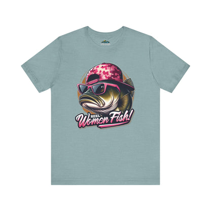 Bass Hat Attitude - Reel Women Fish - T-Shirt