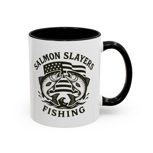 Salmon Slayers - Accent Coffee Mug, 11oz