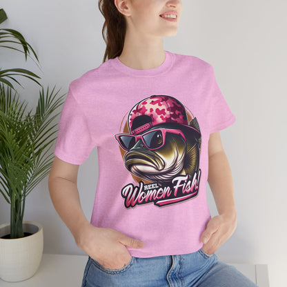 Bass Hat Attitude - Reel Women Fish - T-Shirt