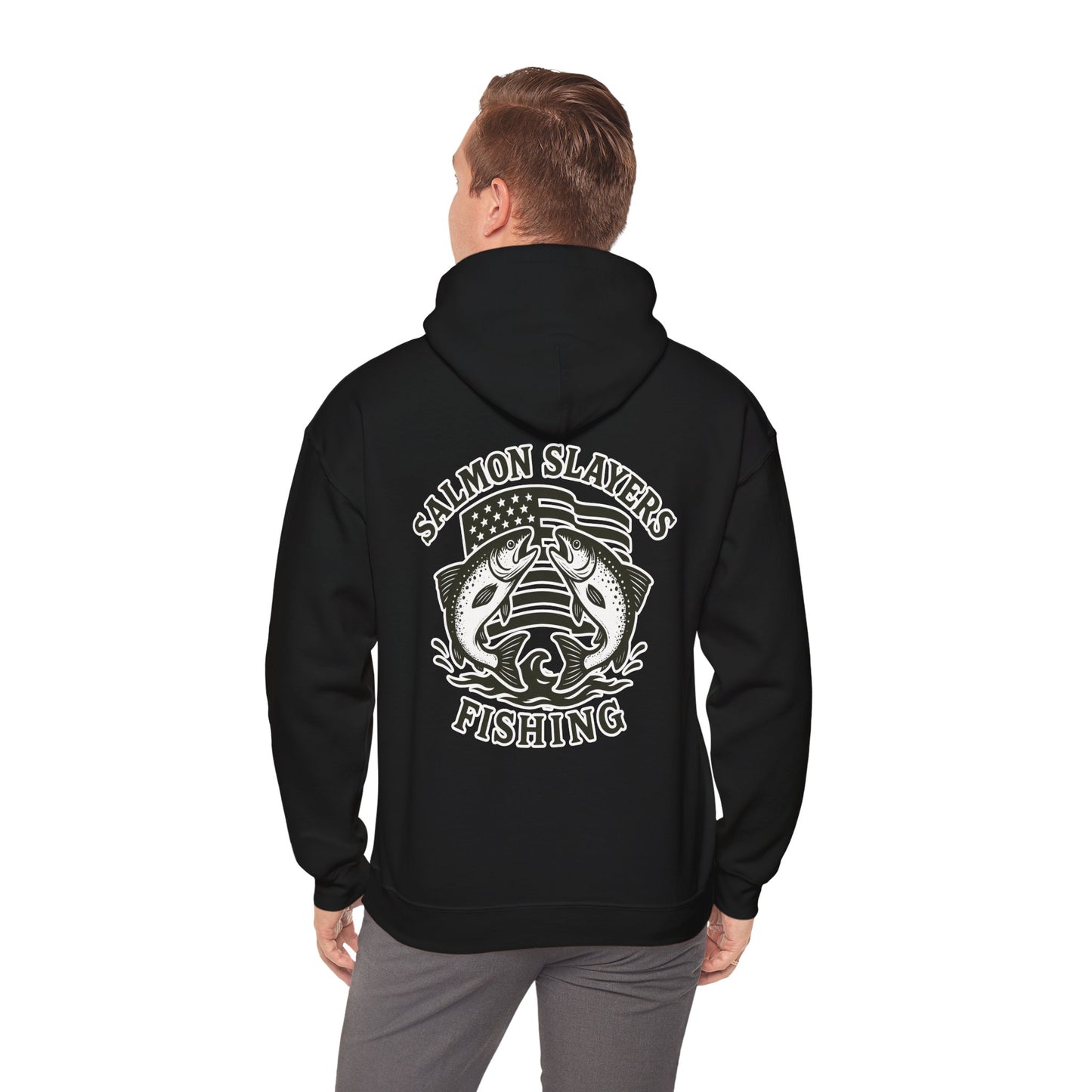 Salmon Slayers - Twin Salmon Logo - Classic Hoodie
