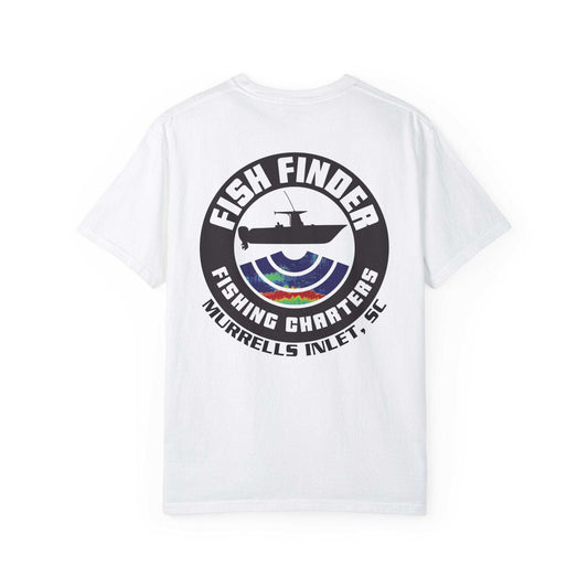 Fish Finder Fishing Charters Round Logo Classic T-Shirt - USA
