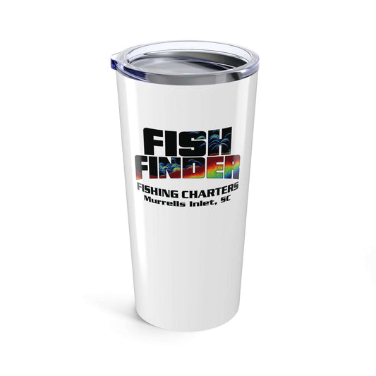 Fish Finder Fishing Charters Logo 20oz Tumbler - Stainless Steel - USA
