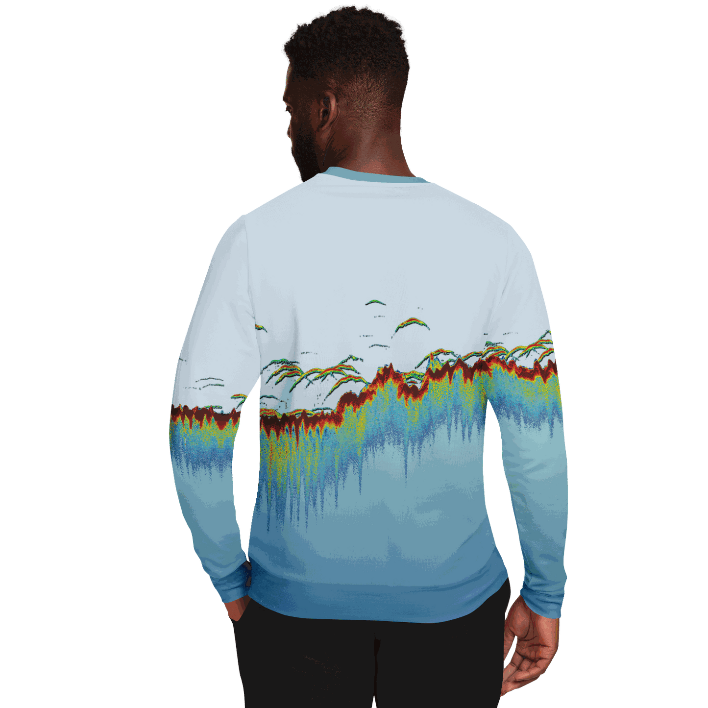 Sonar Scan Lt Blue Premium Sweatshirt