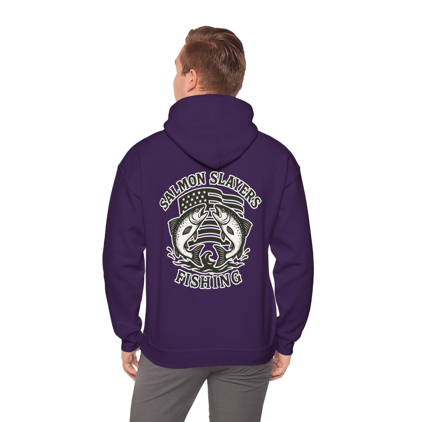 Salmon Slayers - Twin Salmon Logo - Classic Hoodie