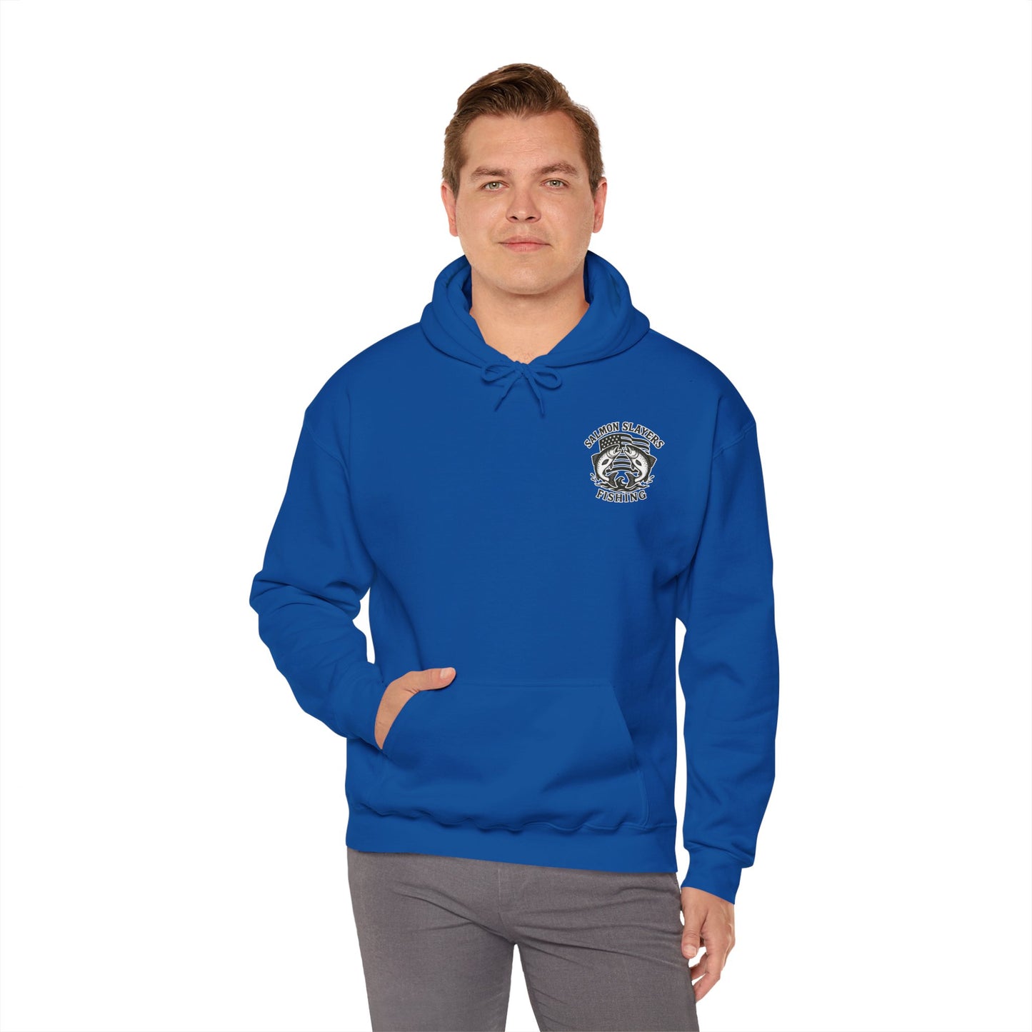 Salmon Slayers - Twin Salmon Logo - Classic Hoodie