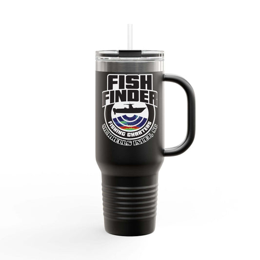 Fish Finder Fishing Charters Insulated Travel Mug - 40oz - USA