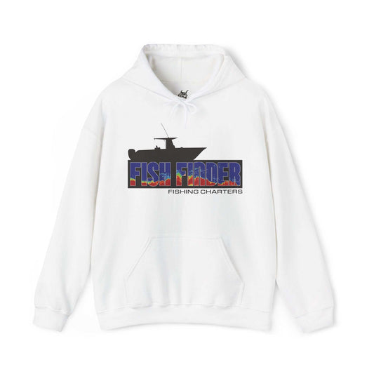 Fish Finder Fishing Charters Boat Logo Classic Hoodie - USA