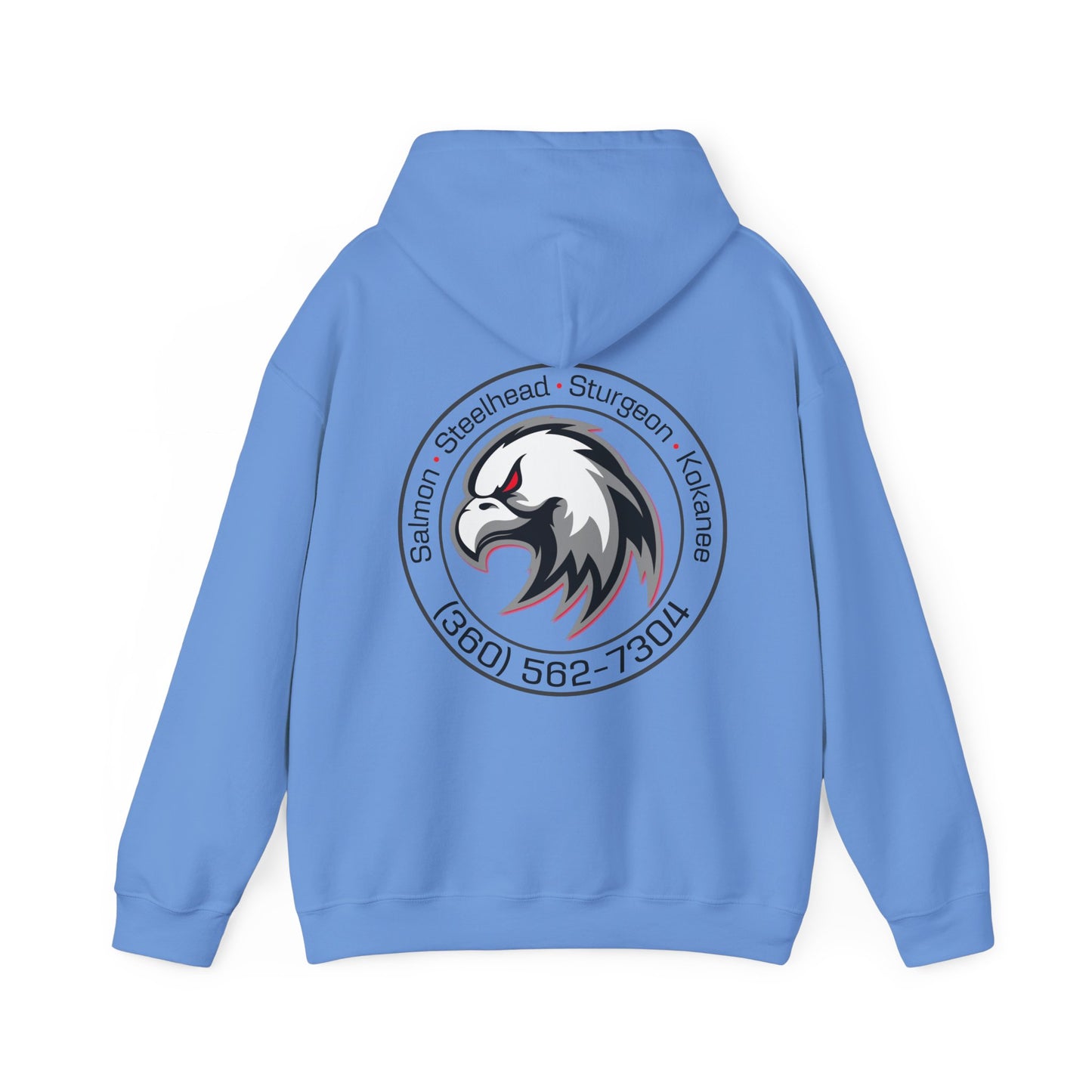Full Tilt Outdoors - Angry Eagle - Cotton/Poly Blend Hoodie (Light Colors)