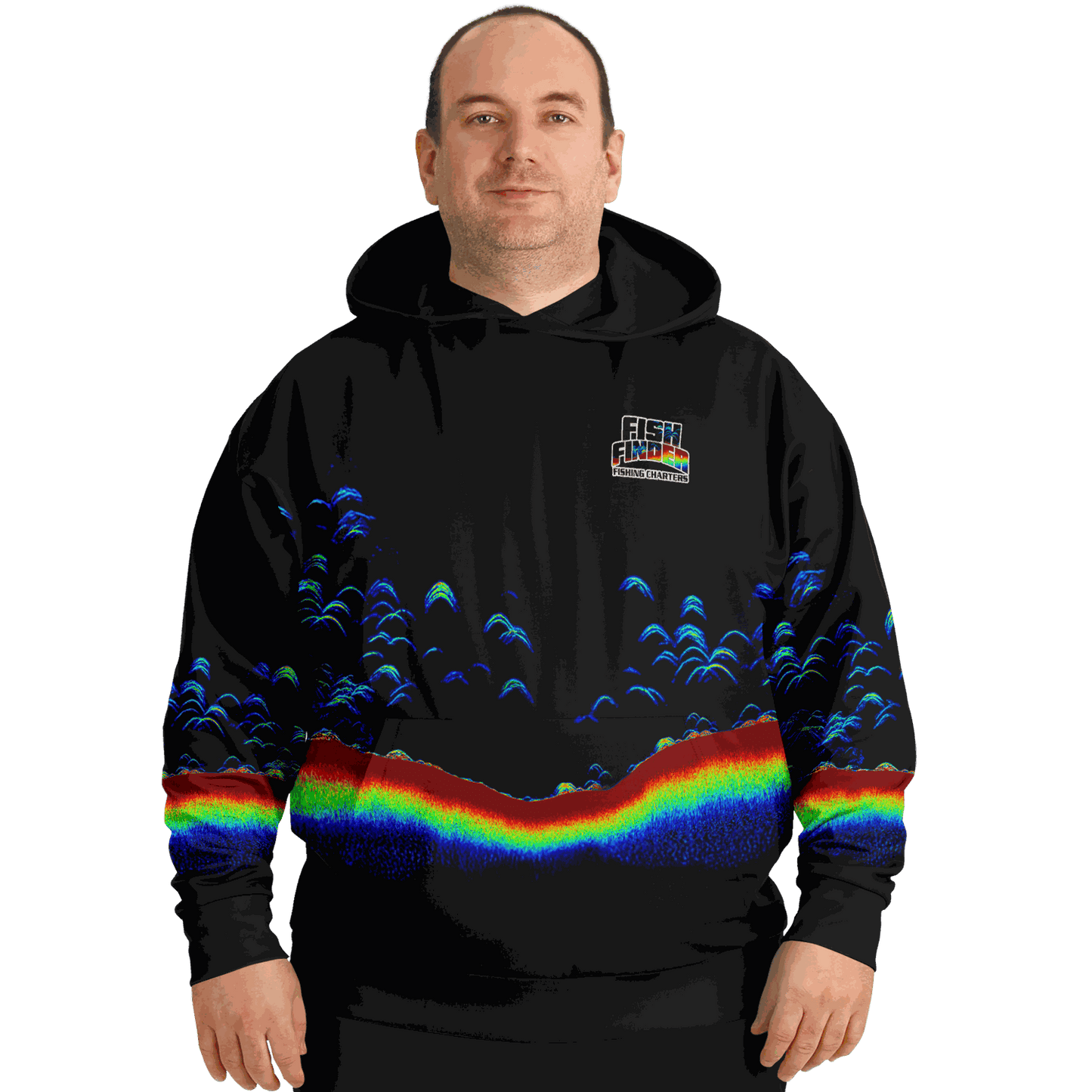 Fish Finder Fishing Charters Premium Hoodie - Plus-size