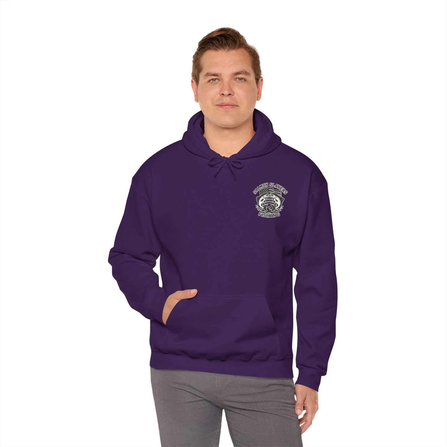 Salmon Slayers - Twin Salmon Logo - Classic Hoodie
