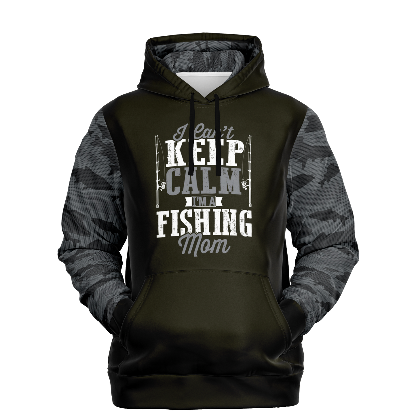 I Can't Calm Down, I'm a Fishing Mom - Fleece Lined Hoodie - 6 Colors