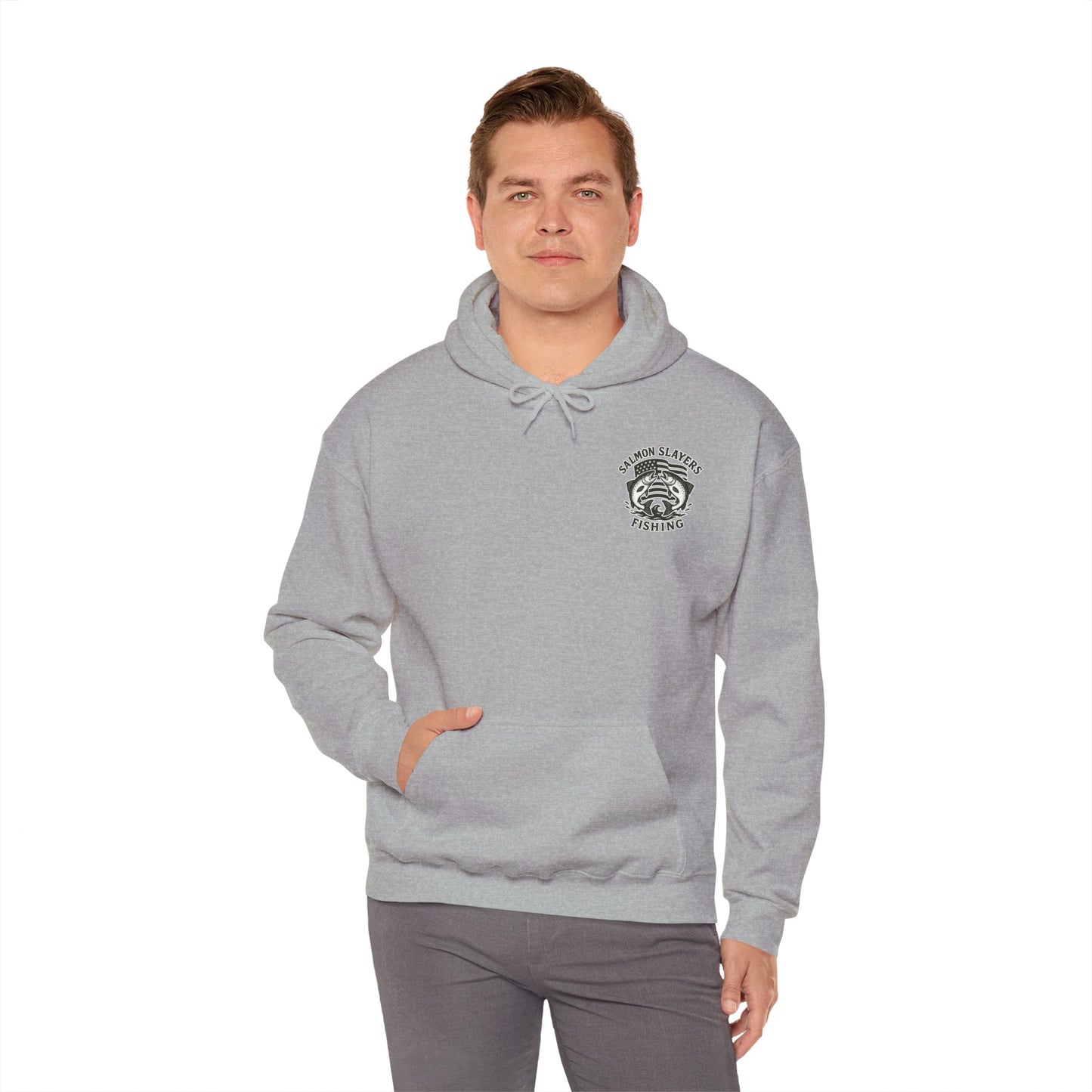 Salmon Slayers - Twin Salmon Logo - Classic Hoodie