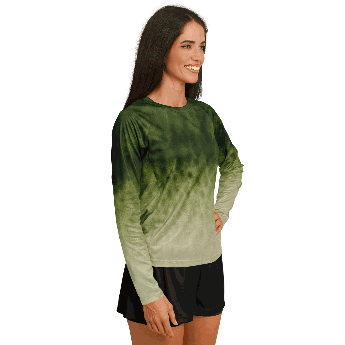 Women's Largemouth Bass Crew Neck Sun Protection Shirt