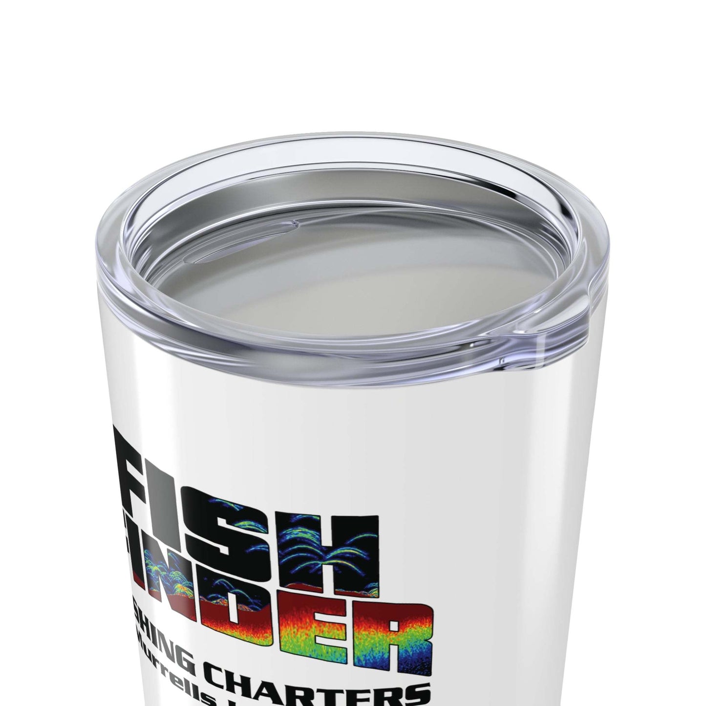 Fish Finder Fishing Charters Logo 20oz Tumbler - Stainless Steel - USA