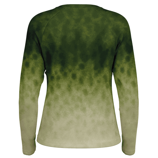 Women's Largemouth Bass Crew Neck Sun Protection Shirt