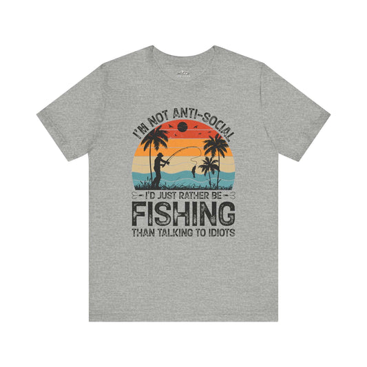 Selective Socializing, Fishing Edition T-Shirt