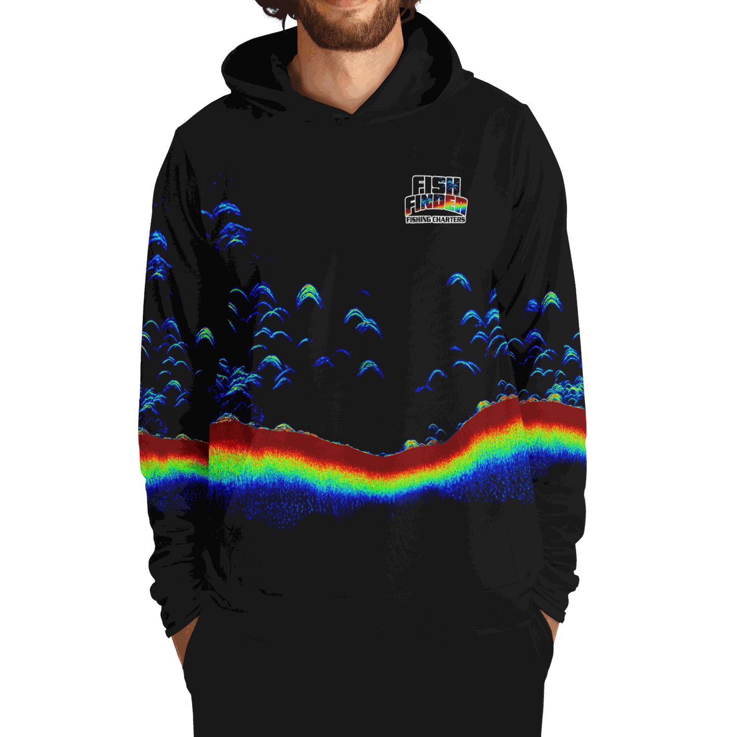Fish Finder Fishing Charters Premium Hoodie - Regular