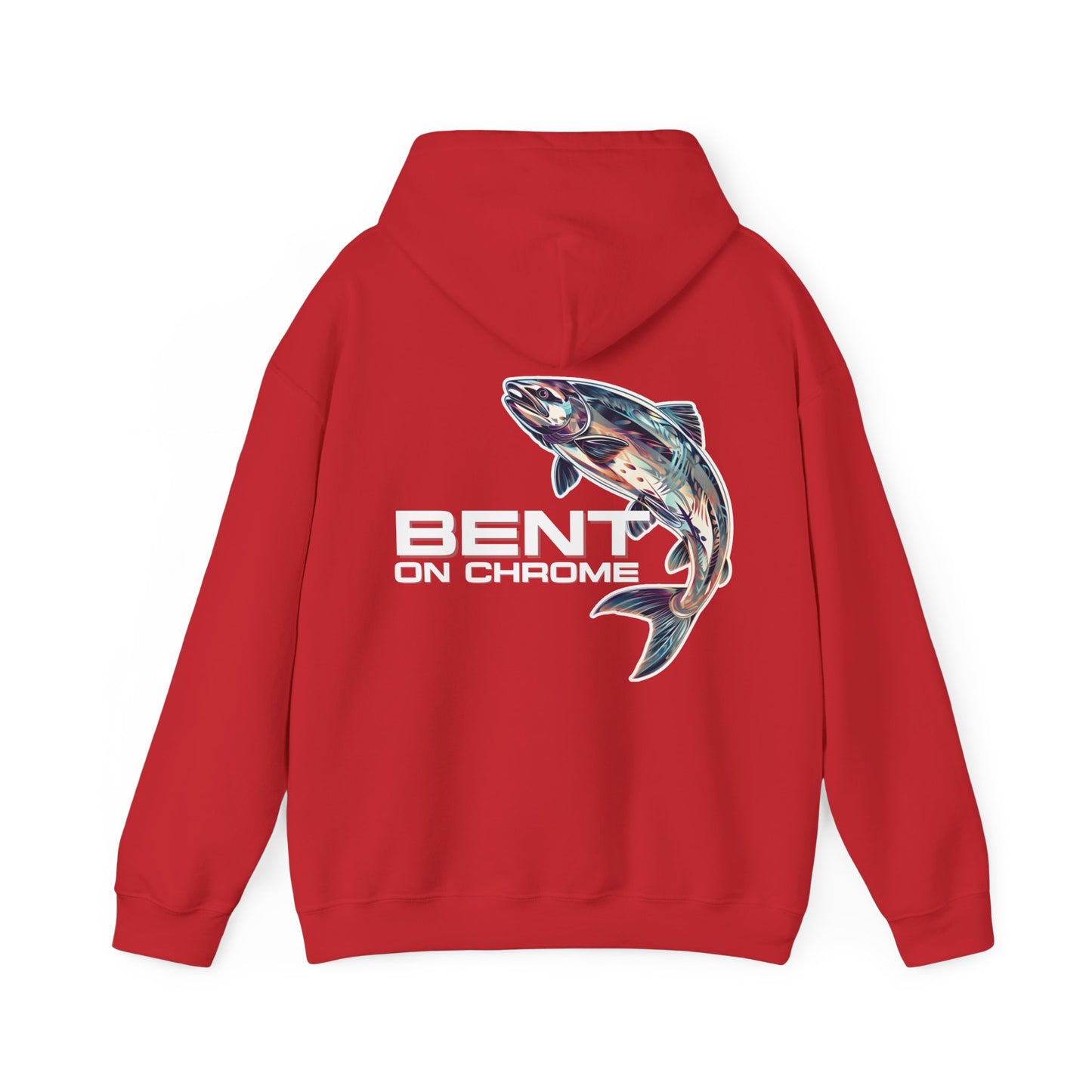 Bent On Chrome - Silver Salmon - Cotton/Poly Blend Hoodie