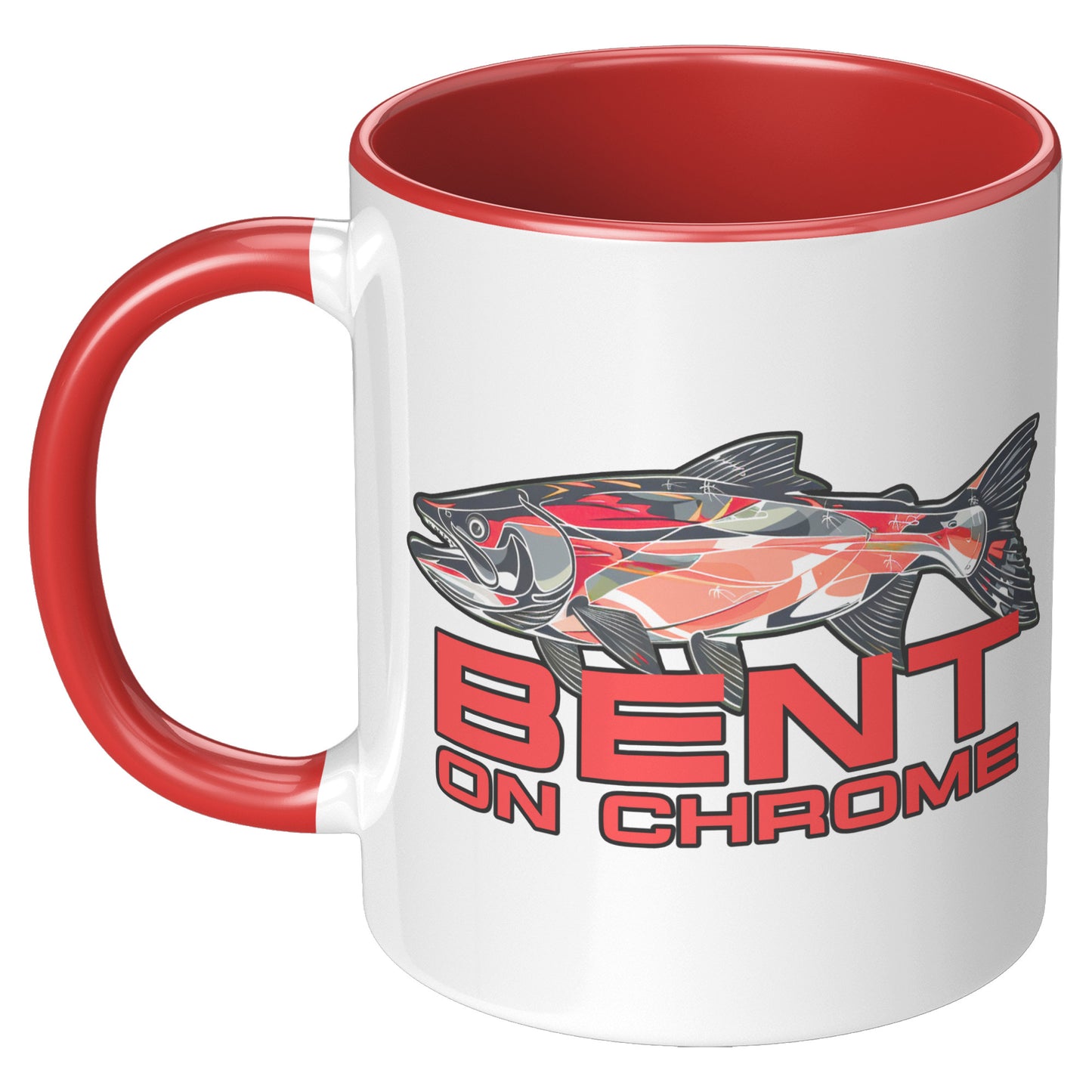 Bent on Chrome - Red Salmon - Accent Mug 11 oz