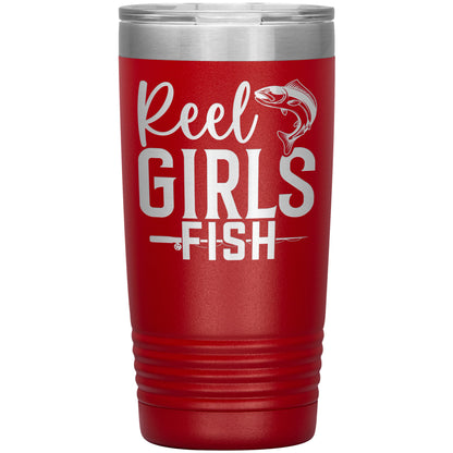 Reel Girls Fish - Laser Etched Tumbler - 20oz