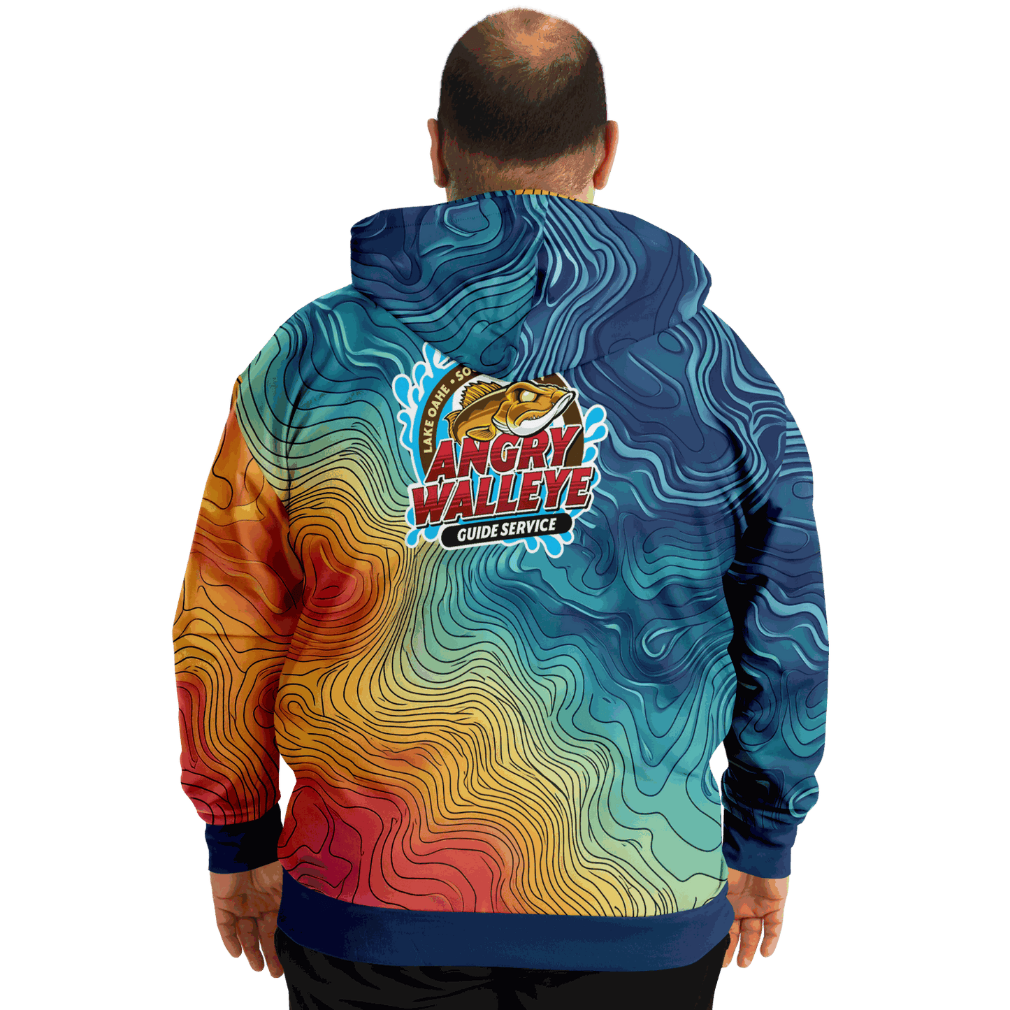 Angry Walleye - Depth Explorer - Plus-size Hoodie