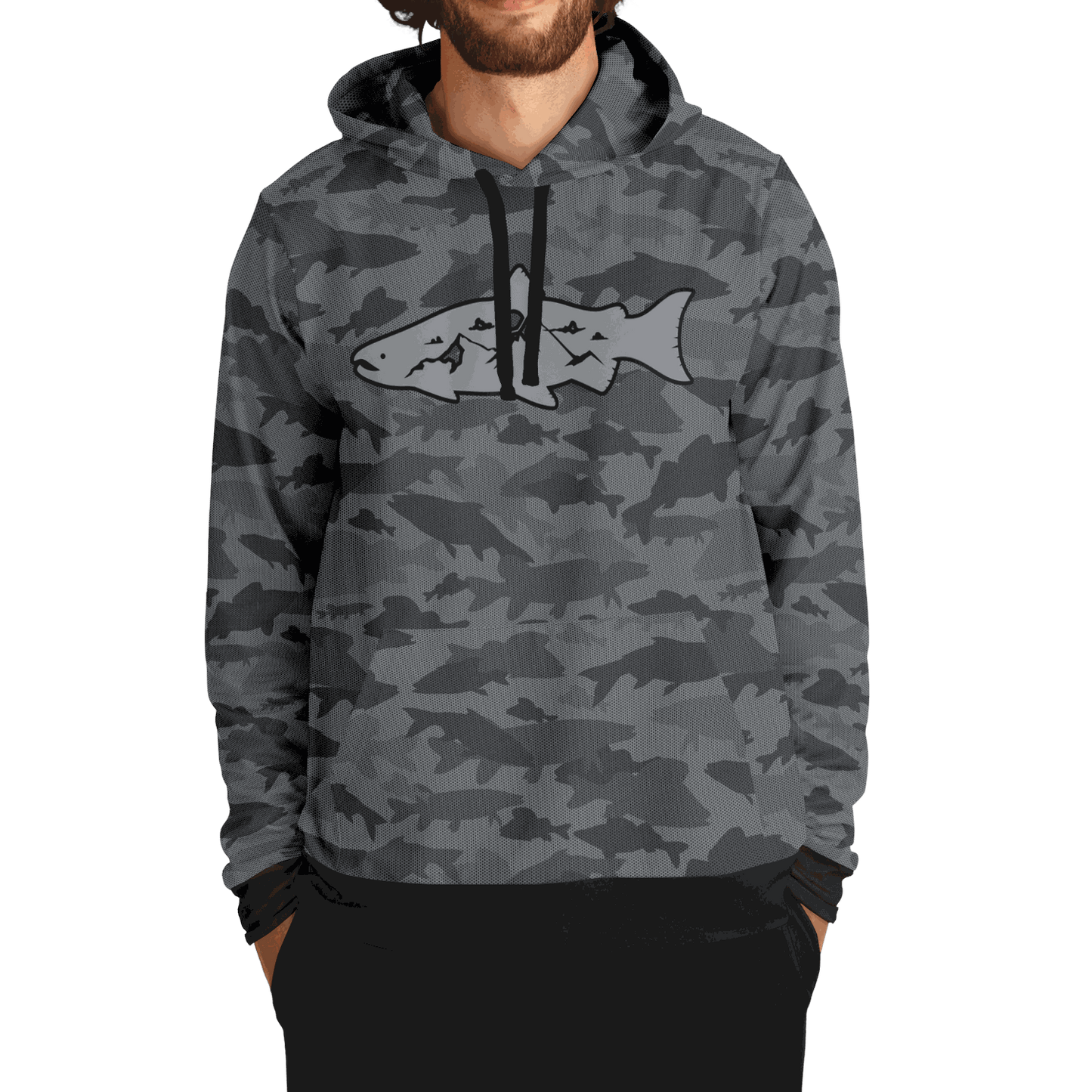 Freedom Waters Fish Camo Premium Hoodie