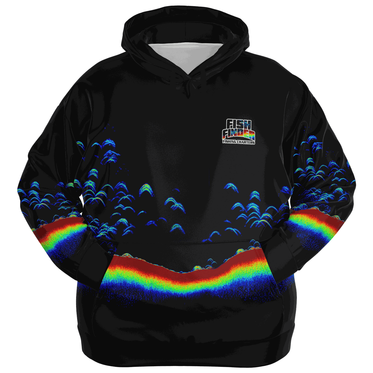 Fish Finder Fishing Charters Premium Hoodie - Plus-size