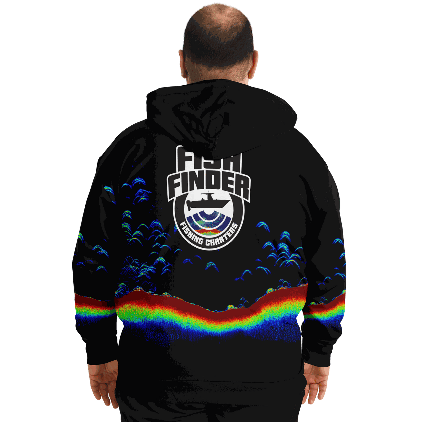 Fish Finder Fishing Charters Premium Hoodie - Plus-size