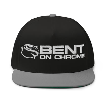 Bent on Chrome - Flat Bill Cotton Twill Cap - Puffer Embroidery