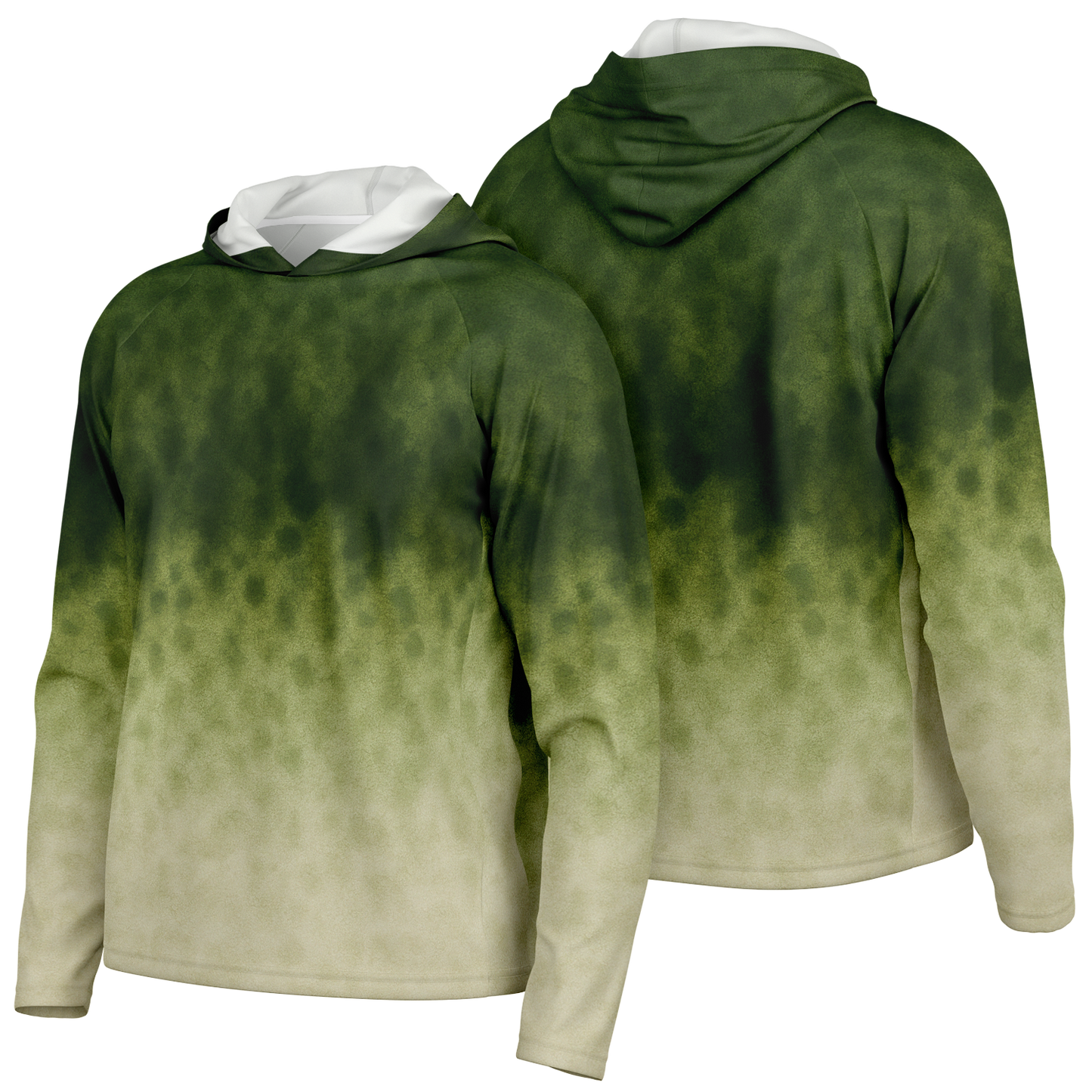 Men's Largemouth Bass Hooded Sun Protection Shirt