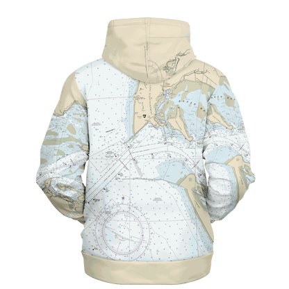 Waterline Map Hoodie - Columbia River B10 to Harrington Point
