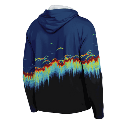 Men's Sonar Scan Hooded Sun Protection Shirt