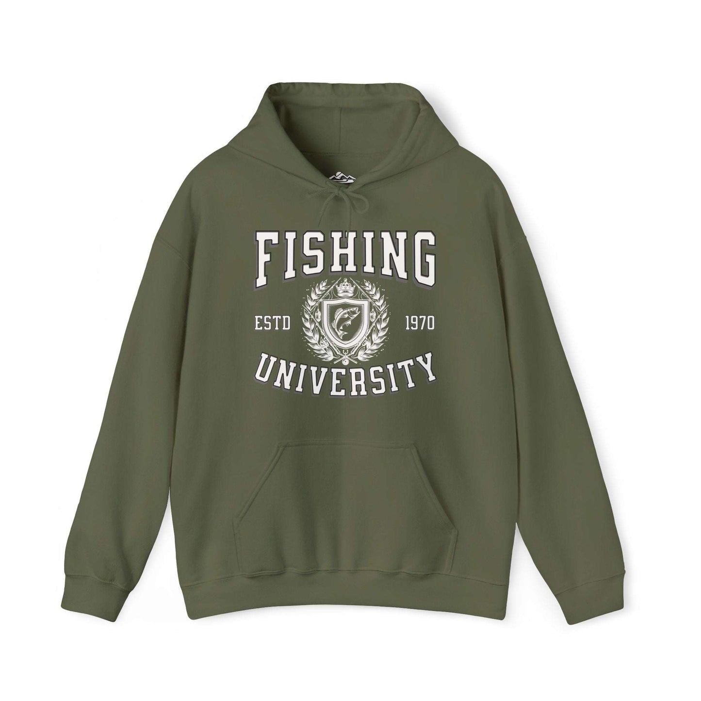 Fishing University Hoodie - Cotton/Poly Blend