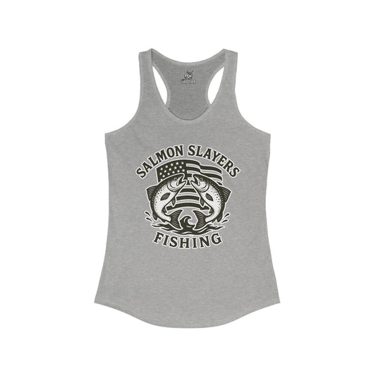 Salmon Slayers - Twin Salmon - Women's Racerback Classic Tank Top