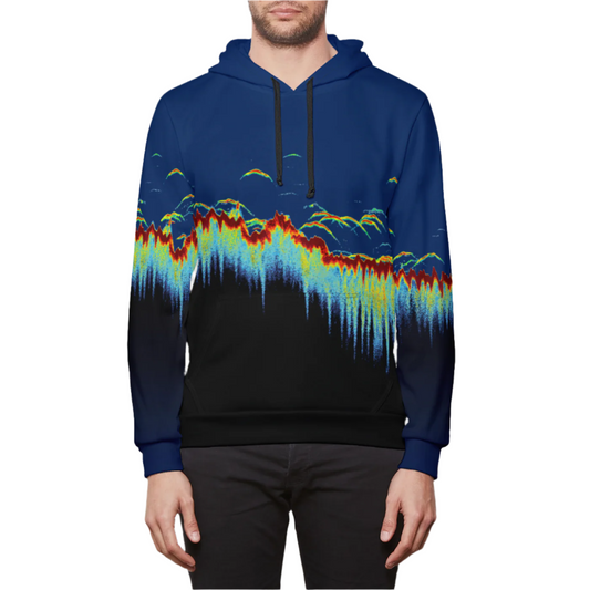 Sonar Scan Premium Pullover Hoodie - USA