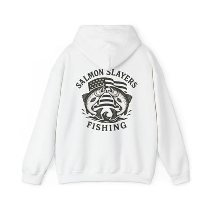 Salmon Slayers - Twin Salmon Logo - Classic Hoodie